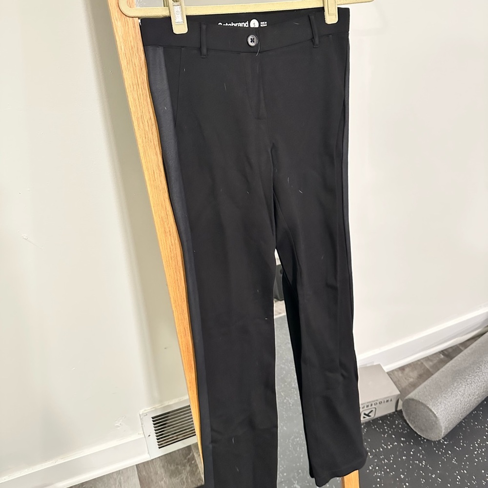 Betabrand Black “Tuxedo” Pants